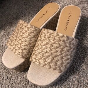Lucky Brand Platform Sandals